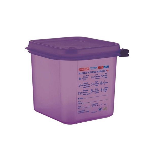 Conteneur alimentaire Araven GN1 / 6 en silicone 2.6L, CM786