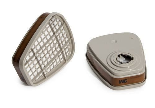 Filtre à gaz et combiné 3M 6055 A2, niveau de protection A2, UE : 2 pièces, 149-238