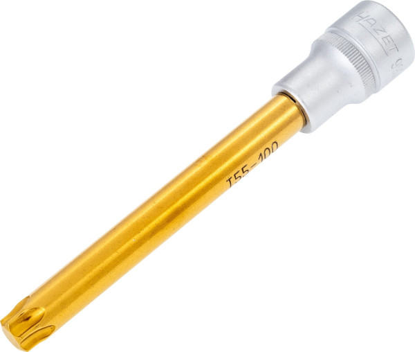 Douille tournevis Hazet TORX®, carré creux 12,5 mm, profil intérieur TORX®, T55, version extra longue, 992SLG-T55