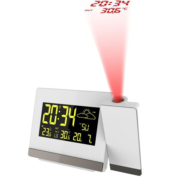 Réveil à projection Technoline, radio-réveil DCF-77, WT 549