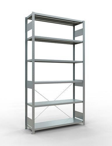 Rayonnage à étagères Schulte, champ de base, 6 niveaux de rangement, traverse, charge du compartiment 250 kg, 1360 x 436 x 2500 mm, 278763