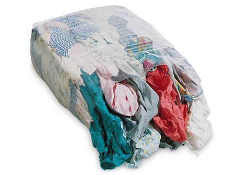 Chiffons de nettoyage en tricot DENIOS TB, en tissus de coton de couleur claire, 30 cubes de presse de 10 kg chacun, UE : 30 pièces, 158-030