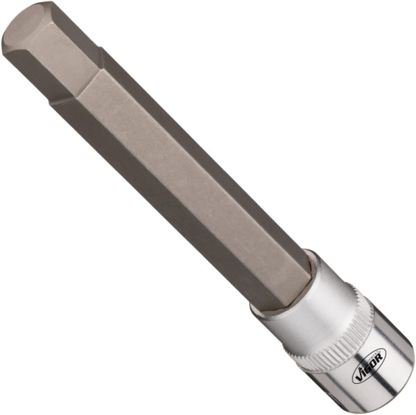 Insert de clé à douille VIGOR, carré creux 10 mm (3/8"), profil à six pans intérieurs, 11 mm, V7158-7