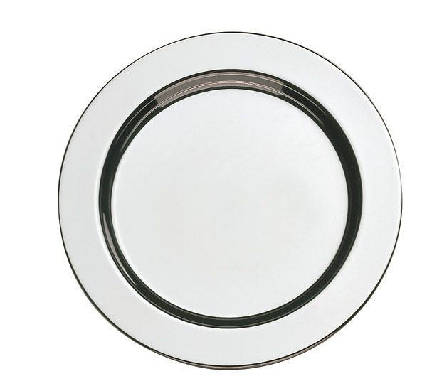 Sous-verres APS, Ø 12 cm, acier inoxydable 18/8, poli brillant, bord roulé, lot de 6, 35912