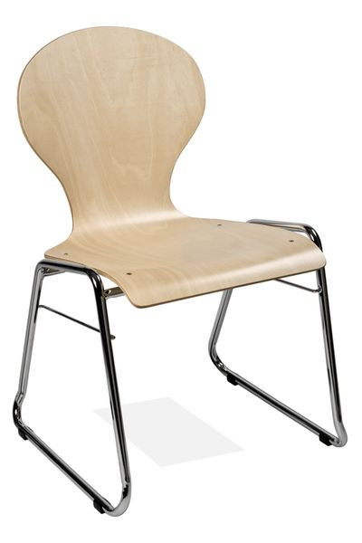 Chaise empilable Kaiser-Sitzmöbel KS32-N2, forme : N2, structure luge, UE : 6 pièces, KS32-N2