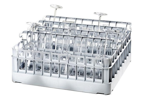 panier en verre gel-o-mat 500x500x174 mm avec 4 inserts amovibles, 3043.204FR