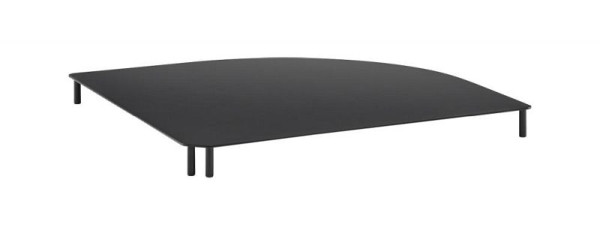 Raccordement d'angle APS -VALO- 39 x 39 cm, hauteur : 3 cm métal, noir, 14032