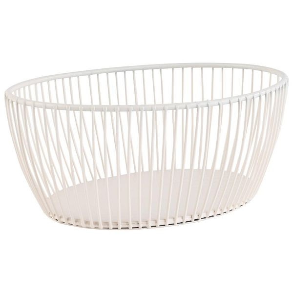 Panier APS -SVART- en blanc murmure 20 x 15 cm, hauteur : 8 cm, 30427