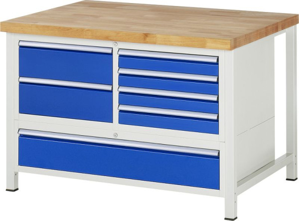 Etabli RAU série 8000 - modèle 8931, L1250 x P900 x H840-1040 mm, 13-8931A2-129B4H.11