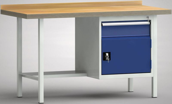Etabli standard KLW - 1500 x 700 x 900 mm L x P x H, WS122E-1500M40-E1681