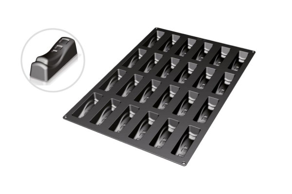 Moule à pâtisserie en silicone Schneider Fantasy 14, 40x 60 cm, dimensions 119 x 36 mm, hauteur 34 mm, 115330