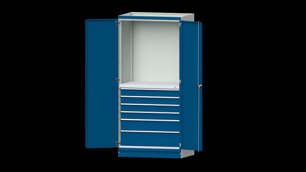 Établis ANKE armoire de base système d'armoire modulaire, série 1060 V, modèle 3007, 1015 x 720 x 2200 mm, RAL 7035/5010, 631.273