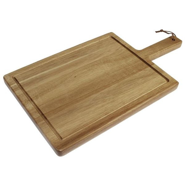 T&G Woodware planche à steak en bois d'acacia avec manche 26 x 19cm, DF054