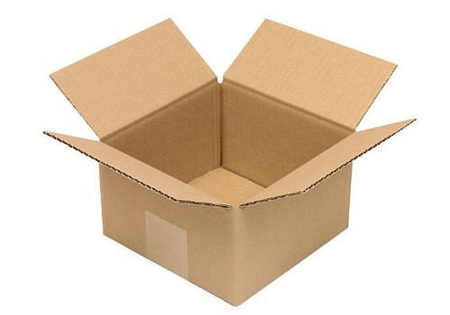 Boîte pliante en carton ondulé TransPak 1 paroi, dimensions intérieures 160 x 160 x 90 mm, qualité 1.10B, paquet de 50, 299211