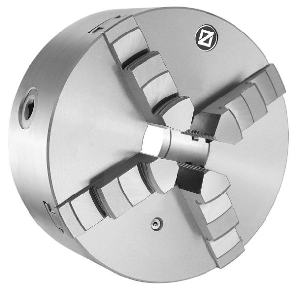 MACK 4-Backen-Drehfutter 125 mm, Guss, DIN 6350, einteilige Backen, ZE-6454-125