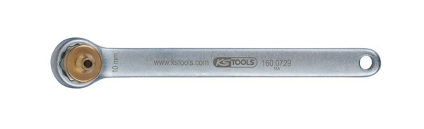 Clé de purge de frein KS Tools, extra courte, 10 mm, or, 160.0729