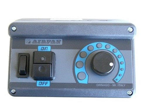 Régulateur de vitesse en continu AIRFAN avec interrupteur d'éclairage et contact d'accélérateur, RES8AG