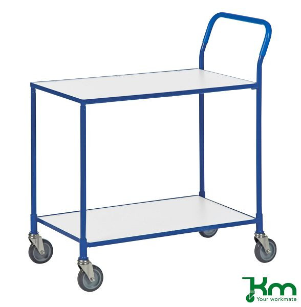 Chariot de table Kongamek, 4 roulettes, Bleu, KM3730-6