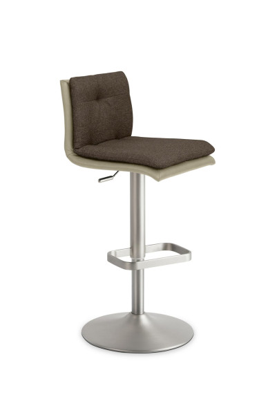 Mayer Sitzmöbel , structure chromée mate, siège rembourré confortable avec coussin intérieur supplémentaire, taupe/marron chocolat, 1211_04_126