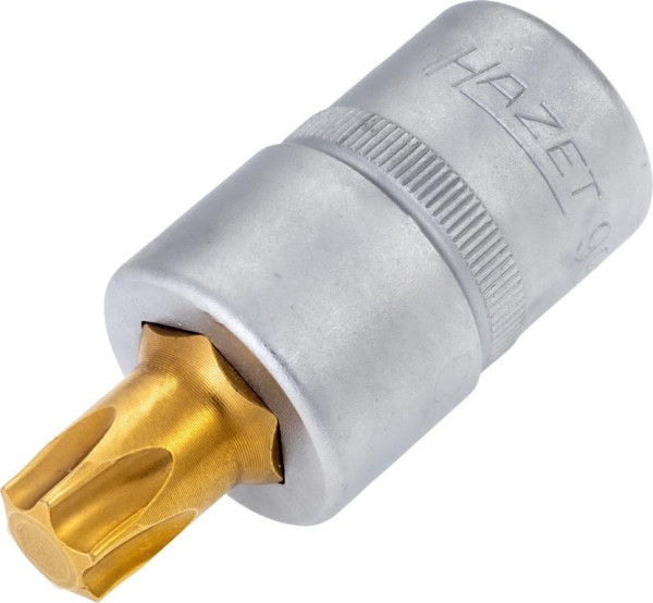 Douille tournevis Hazet TORX®, carré creux 12,5 mm, profil intérieur TORX®, T55, version courte avec moletage, 992-T55