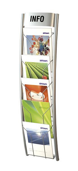 Kerkmann chargeur mural Filio II, L 275 x P 120 x H 900 mm, aluminium argent, 43698014