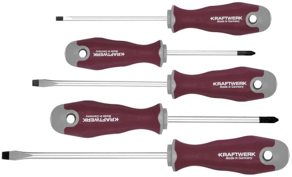 Jeu de tournevis Kraftwerk PRO LINE pour fente et PH 5 pièces, 105.402.001