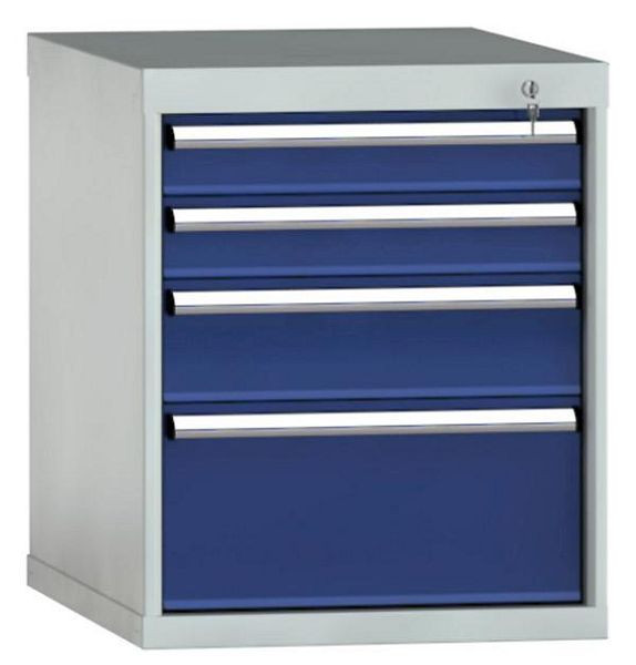 Armoire à tiroirs KLW 700 x 572 x 605 mm H x L x P, dimensions d'installation : 600 mm, division : 27x27 unités, SEA0700-04EP-001