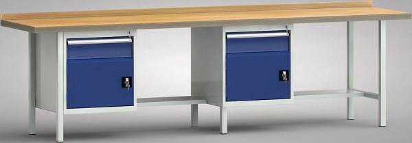 Etabli standard KLW - 3000 x 700 x 900 mm L x P x H (version ERGO), WS368E-3000M40-E1681