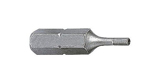 Kraftwerk embout 1/4" pour vis à six pans creux dimensions en pouces 25mm 5/32" avec trou à la pointe, 5 pièces, 2683-5