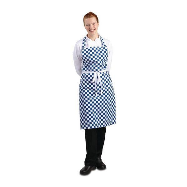 Whites Tablier de dossard, carreaux bleus et blancs, A554