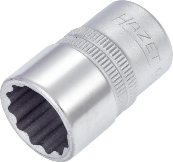Douille Hazet, Bi-Hex, carré creux 12,5 mm (1/2"), profil de traction double hexagonal extérieur, 11/16", 900AZ-11/16