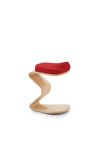 NEST NATURE tabouret petit avec assise 3D/confort, rouge, 1180_96_30311