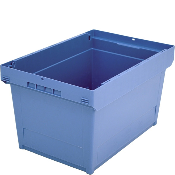 BITO conteneur réutilisable MB sans accessoires/marchandises dangereuses /MB 64321R 600x400x323 bleu pigeon, fond nervuré, C0401-0029