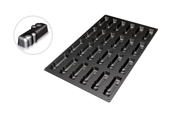 Moule à pâtisserie en silicone Schneider Fantasy 10, 40x 60 cm, dimensions 120 x 35 mm, hauteur 30 mm, 115326