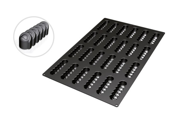 Moule à pâtisserie en silicone Schneider Fantasy 6, 40x 60 cm, dimensions 118 x 33 mm, hauteur 36 mm, 115322