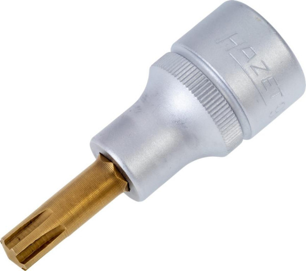 Douille de tournevis Hazet, carré creux 12,5 mm (1/2 pouce), cannelure interne Ribe-CV, M8, 991-8
