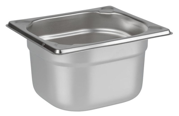 Bac APS GN 1/6, 17,6 x 16,2 cm, profondeur : 100 mm, inox, 1,6 litre, 81604