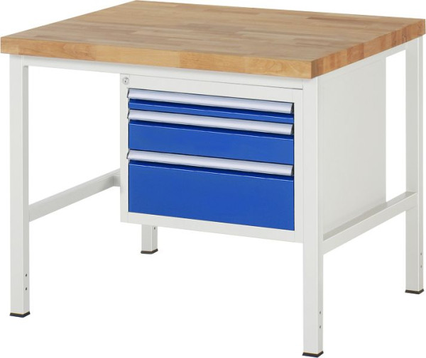 Etabli RAU série 8000 - modèle 8126, L1000 x P900 x H840-1040 mm, base système L995 x P850 x H800-1000 mm, 03-8126A1-109B4H.11