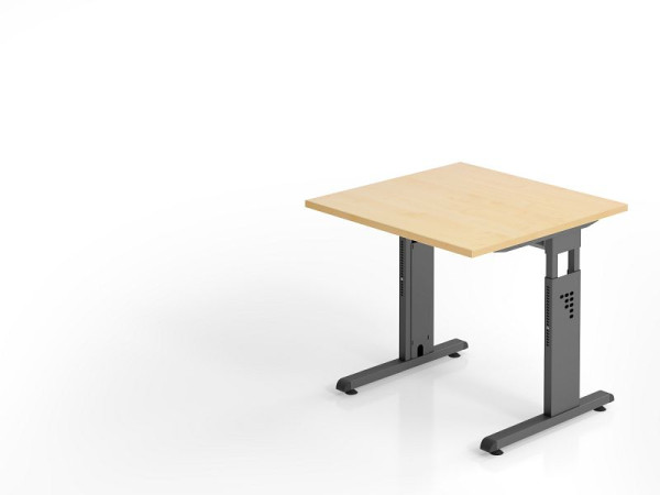 Bureau Hammerbacher OS08, 80 x 80 cm, plateau : érable, épaisseur 25 mm, chant ABS 2 mm, forme rectangulaire, VOS08/3/G