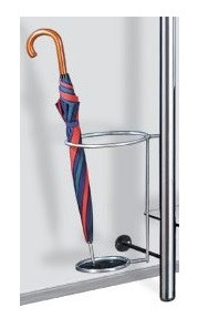 Kerkmann porte-parapluie acier inoxydable, Ø 300 mm, H 450 mm, acier inoxydable, 33685581
