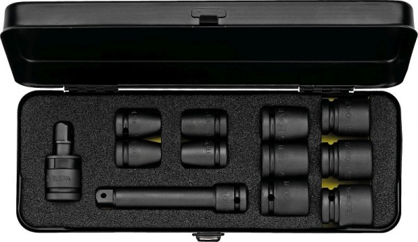 Jeu de douilles de clé électrique ELORA 1/2 ", 12 pièces, 790 S12A, 0790601205100
