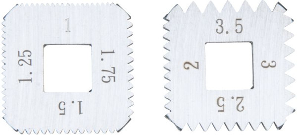 Jeu de mâchoires de rechange KS Tools, métrique, pour 150.1430, 150.1431