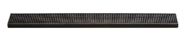 Tapis de bar APS, 60 x 8 cm, hauteur : 1,7 cm, plastique MS, noir, 93169