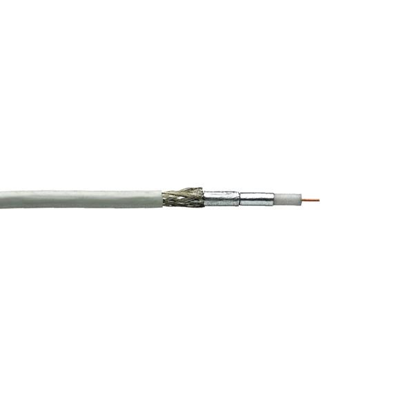 Câble d'antenne SAT CATV connectivité bda TELASS 3000 (A++) blanc - bobine 100m, 38610111