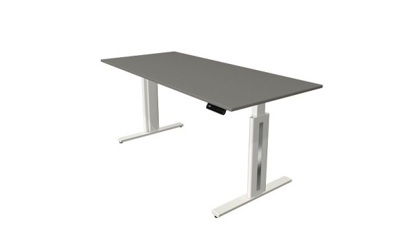 Kerkmann Move 3 Fresh table assis/debout, L 1800 x P 800 mm, réglable en hauteur électriquement de 720 à 1200 mm, graphite, 10185212