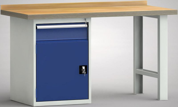 Etabli standard KLW - 1500 x 700 x 840 mm L x P x H, WS515N-1500M40-E7022