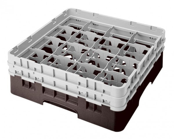 Panier de lavage Cambro 16 compartiments Camrack® Hauteur: 13 cm Marron, SU: 4 pièces, 16S434167