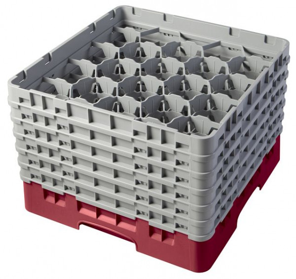 Panier de lavage Cambro 20 compartiments Camrack® 29,8 cm canneberge, lot de 2, 20S1114416