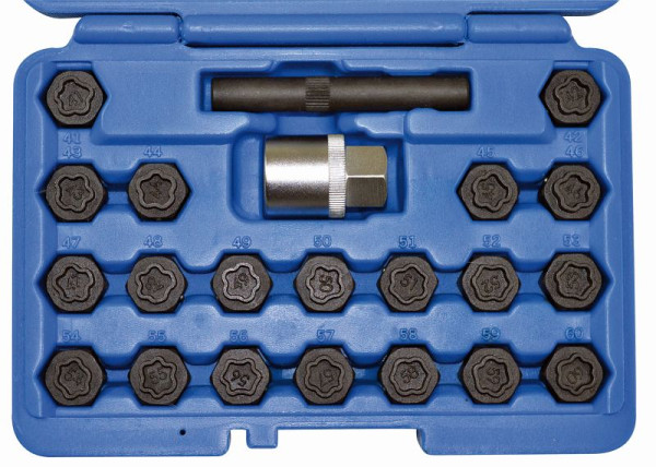 Jeu de clés de verrouillage de jante Kunzer BMW, 22 pièces, 7FSB22