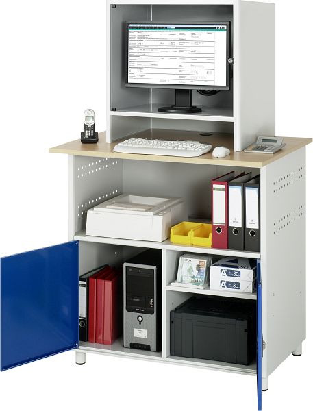 Table d'ordinateur RAU - modèle 1023, L1100 x P800 x H1810 mm, 07-1023M5S.11